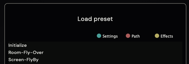 Lock aspects when loading presets